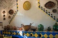 Interior decoration of the kitchen inside Frida Kahlo Museum or Casa Azul in CoyoacÃ¯Â¿Â½n neighbourhood, Mexico City