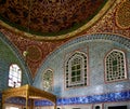 The interior decoration in Topkapi Palace, Istanbul, Turkey Royalty Free Stock Photo