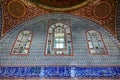 The interior decoration in Topkapi Palace, Istanbul, Turkey Royalty Free Stock Photo