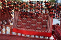 Interior decoration of Turkmenistan in a yurt and outside.