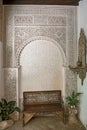 Interior and decoration of typical andalusian patio Royalty Free Stock Photo