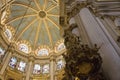 Interior decorations of Granada Royal Cathedral Royalty Free Stock Photo