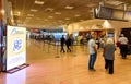 Interior of departure terminal at Palermo Falcone Borsellino Airport, Punta Raisi, Sicily