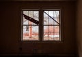 Derelict Window - Abandoned House - Jewell Valley, Virginia Royalty Free Stock Photo