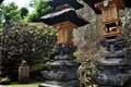 Interior design and ancient decoration gardening of Goa Gajah temple or Elephant Cave significant Hindu archaeological site for Royalty Free Stock Photo