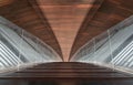 The Interior Design Art Architecture name is PA SAN or Pasan Wooden Bridge Royalty Free Stock Photo