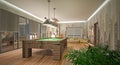 Interior design - billiard room