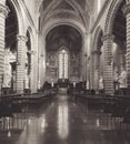 The interior design of the Duomo di Orvieto, one of the most beautiful cathedral in italy, Royalty Free Stock Photo