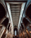 The interior design of the Duomo di Orvieto, one of the most beautiful cathedral in italy, Royalty Free Stock Photo