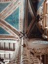 The interior design of the Duomo di Orvieto, one of the most beautiful cathedral in italy Royalty Free Stock Photo