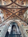 The interior design of the Duomo di Orvieto, one of the most beautiful cathedral in italy, Royalty Free Stock Photo