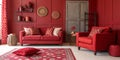Red interior Royalty Free Stock Photo