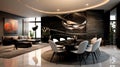 Interior design inspiration of Artistic Contemporary style dining room loveliness .