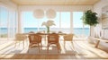 Interior design inspiration of Coastal Modern style dining room loveliness .