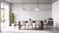 Interior design inspiration of Minimalist Scandi style dining room loveliness .