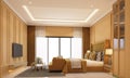 interior design modern classic style of bedroom Royalty Free Stock Photo