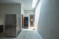 Interior Design of a modern kitchen with washing machines and refrigerator in Hsinchu, Taiwan