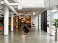 Interior design of a modern office area for creatives, start-ups and co-working