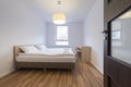 Interior design series: Modern Bedroom in bronze Royalty Free Stock Photo