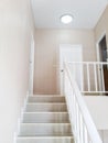 The Interior design style with stair and door modern white house