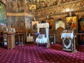 Interior of Voronet monastery, in Romania