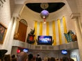 The interior of the Despicable Me Minions Ride at the Universal Studios Resort theme park