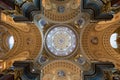 Interior detail of Budapest St. stephen\'s basilica, Budapest, Hungary Royalty Free Stock Photo