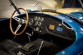 Interior detail of an exclusive AC Shelby Cobra, classic racing car Royalty Free Stock Photo