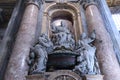 Interior detail view of St. Peter's Basilica, Rome, Italy Royalty Free Stock Photo