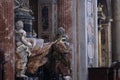 Interior detail view of St. Peter's Basilica, Rome, Italy Royalty Free Stock Photo