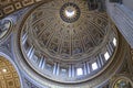 Interior detail view of St. Peter's Basilica, Rome, Italy Royalty Free Stock Photo