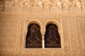 Interior detail of a wall in the Palace of the Nazaries in the Alhambra in Granada, Spain