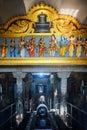 Interior details of a Hindu Temple Kovil in Colombo, Sri Lanka.