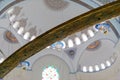 interior details of the largest Turkish mosque Royalty Free Stock Photo