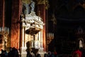 Interior details of Neoclassical Saint Stephen`s Basilica Szent Istvan Bazilika Royalty Free Stock Photo