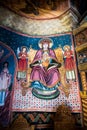 Interior details of the old church at Sinaia Monastery, Romania Royalty Free Stock Photo