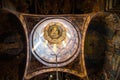 Interior details of the old church at Sinaia Monastery, Romania Royalty Free Stock Photo
