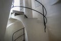 Barcelona, Spain - July 5, 2016:Interior details ospiral staircase on the top floor of Casa Battlo in Barcelona