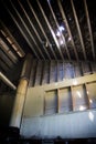 Interior of Deteriorating Abandoned Cannery Warehouse in Monterey California