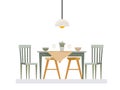 Interior dining room, modern style Royalty Free Stock Photo