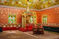 The interior of the dining room in the palace of Tsar Alexei Mikhailovich in the Kolomenskoye Museum-Reserve, Moscow city, Russia