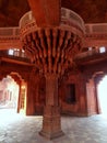 Interior of Diwan-i-Khas Hall of Private Audience in Fatehpur