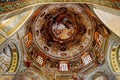 The interior of the dome of Basilica of San Vitale Ravenna, Italy Royalty Free Stock Photo