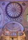 Interior dome detail at blue mosque Istanbul.