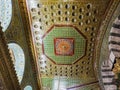 Interior of Dome on the Rock. Jerusalem, Israel. Royalty Free Stock Photo