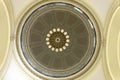 Interior dome from the rotunda floor of the Arkansas State Capitol building in Little Rock