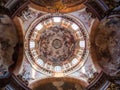 Interior Dome of Saint Nicholas Church, Prague Royalty Free Stock Photo