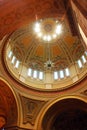 The interior of the dome of the St Paul Cathedral Royalty Free Stock Photo
