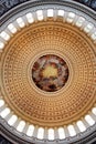 The Interior Dome of US Capitol Royalty Free Stock Photo