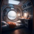 Interior of a doomsday escape pod.